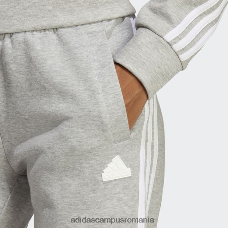 adidas campus romania gri mediu icoane viitoare pantaloni obișnuiți cu 3 dungi femei gri mediu J266N22393