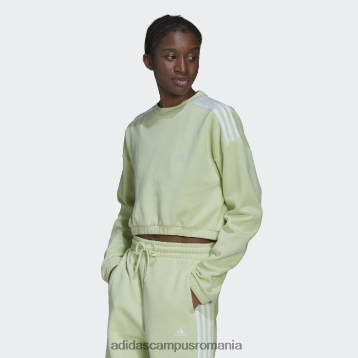 adidas campus romania hanorac crop crew lime hyperglam femei lămâie verde J266N23161