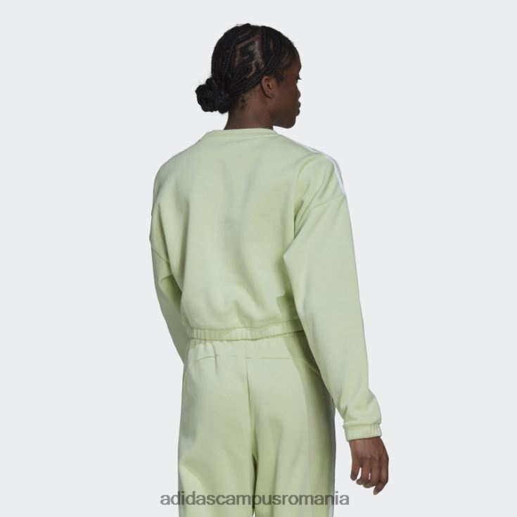 adidas campus romania hanorac crop crew lime hyperglam femei lămâie verde J266N23161