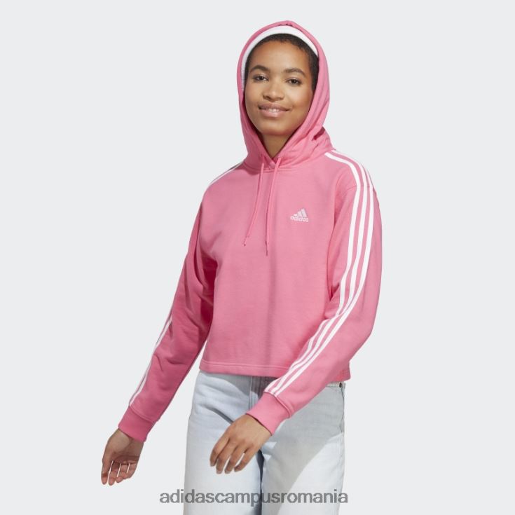 adidas campus romania hanorac cu 3 dungi French Terry, magenta femei magenta/alb J266N29961