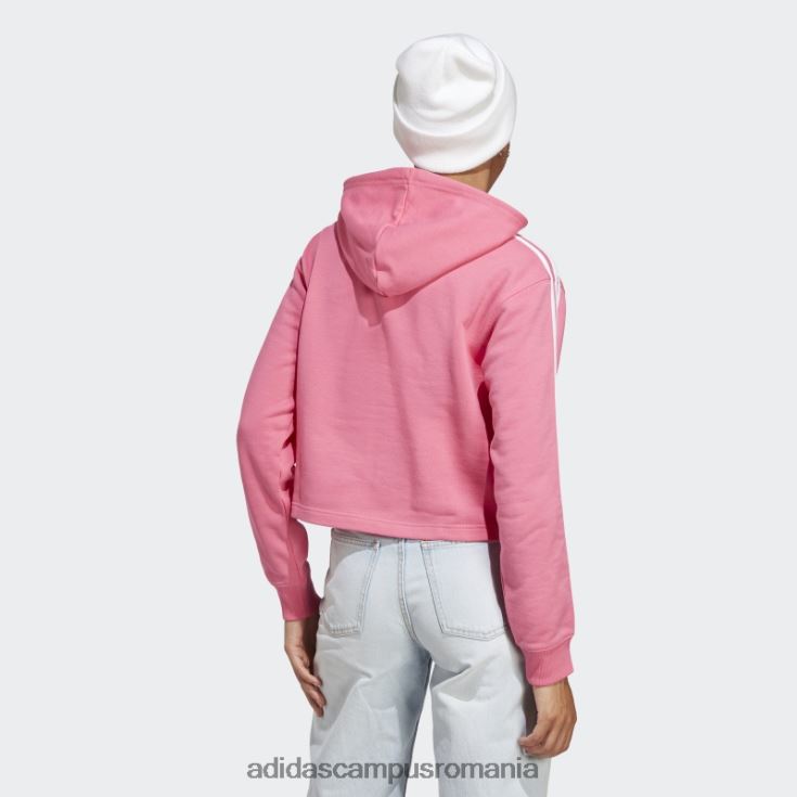 adidas campus romania hanorac cu 3 dungi French Terry, magenta femei magenta/alb J266N29961