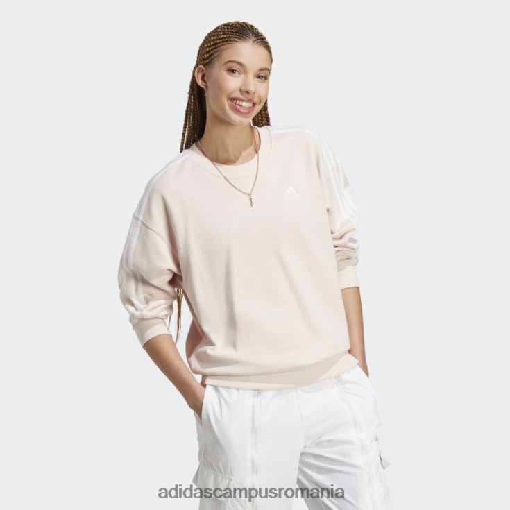 adidas campus romania hanorac cu 3 dungi cuarț femei cuarț/alb J266N29259