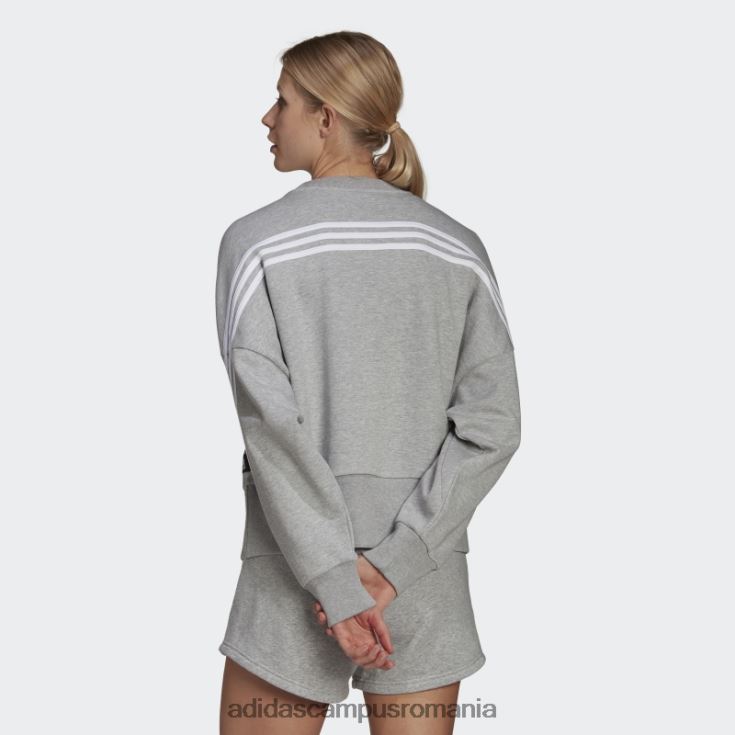 adidas campus romania hanorac cu 3 dungi gri mediu future icons femei gri mediu J266N210294