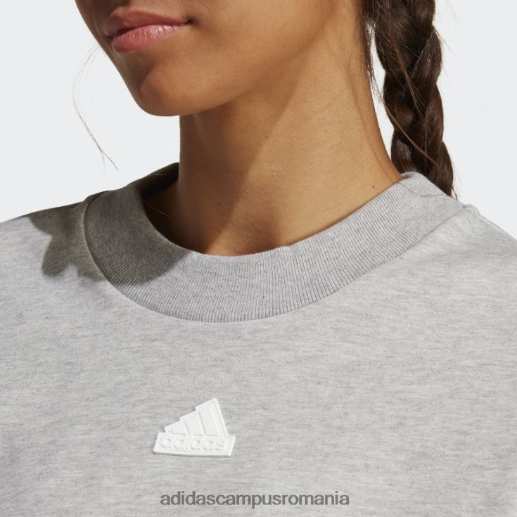 adidas campus romania hanorac cu 3 dungi gri mediu future icons femei gri mediu J266N28999