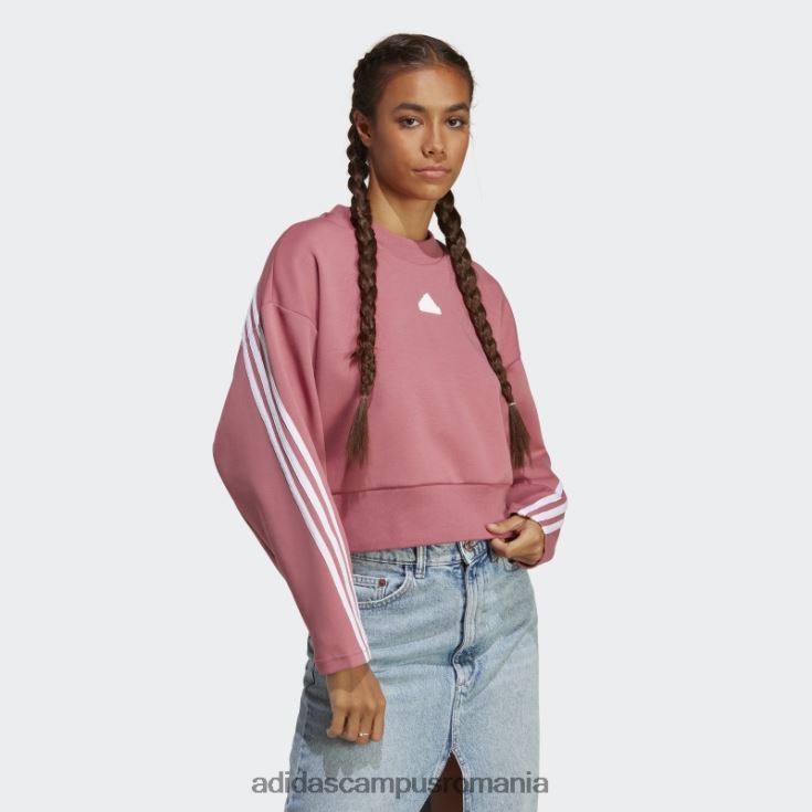 adidas campus romania hanorac cu 3 dungi pictograme viitoare roz femei roz J266N22404