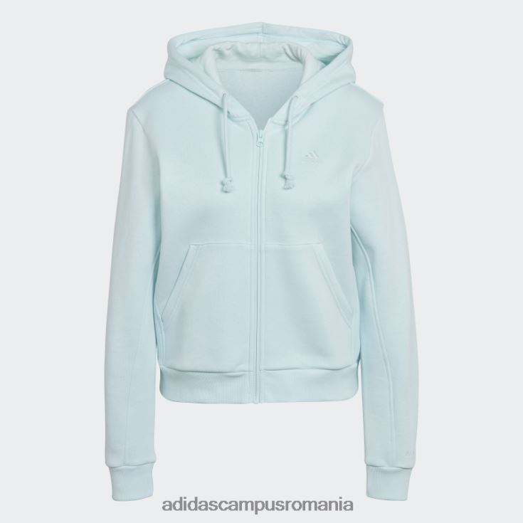 adidas campus romania hanorac cu fermoar complet din fleece all szn albastru adidas femei albastru J266N210554