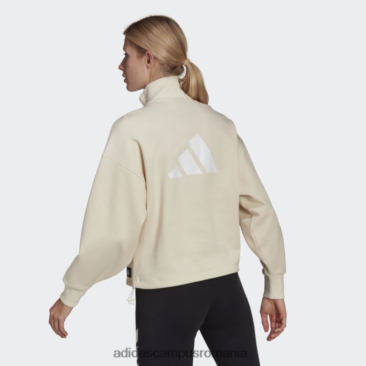 adidas campus romania hanorac cu fermoar sfert nevopsit cu icoane viitoare femei nevopsit J266N210534