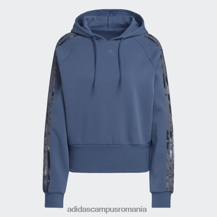 adidas campus romania hanorac cu imprimeu peste tot din oțel femei oțel/multicolor/violet met J266N210706