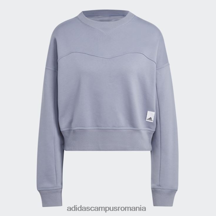 adidas campus romania hanorac din fleece lounge violet argintiu femei violet argintiu J266N29034