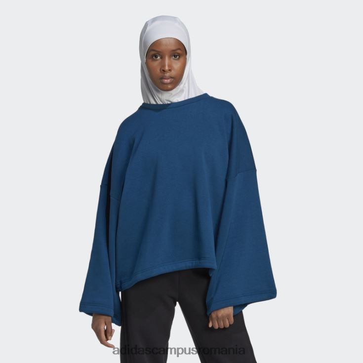 adidas campus romania hanorac din fleece marine studio lounge femei marin J266N22783