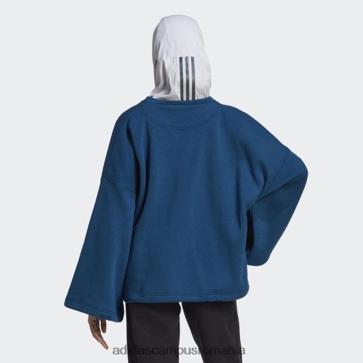adidas campus romania hanorac din fleece marine studio lounge femei marin J266N22783