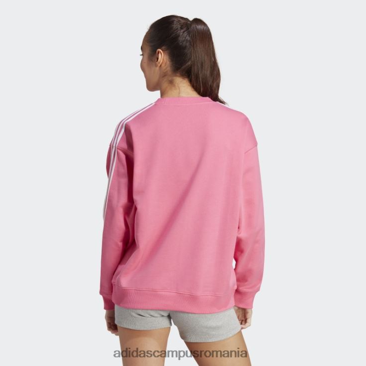 adidas campus romania hanorac essentials cu 3 dungi magenta femei magenta/alb J266N29919