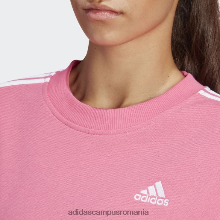 adidas campus romania hanorac essentials cu 3 dungi magenta femei magenta/alb J266N29919