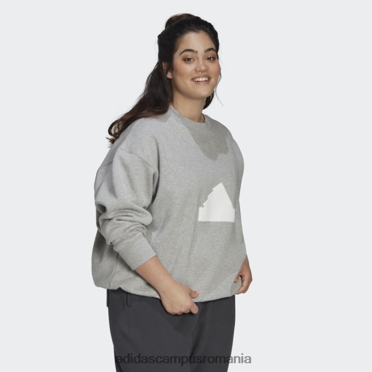 adidas campus romania hanorac gri mediu (mărime plus) femei gri mediu J266N22536