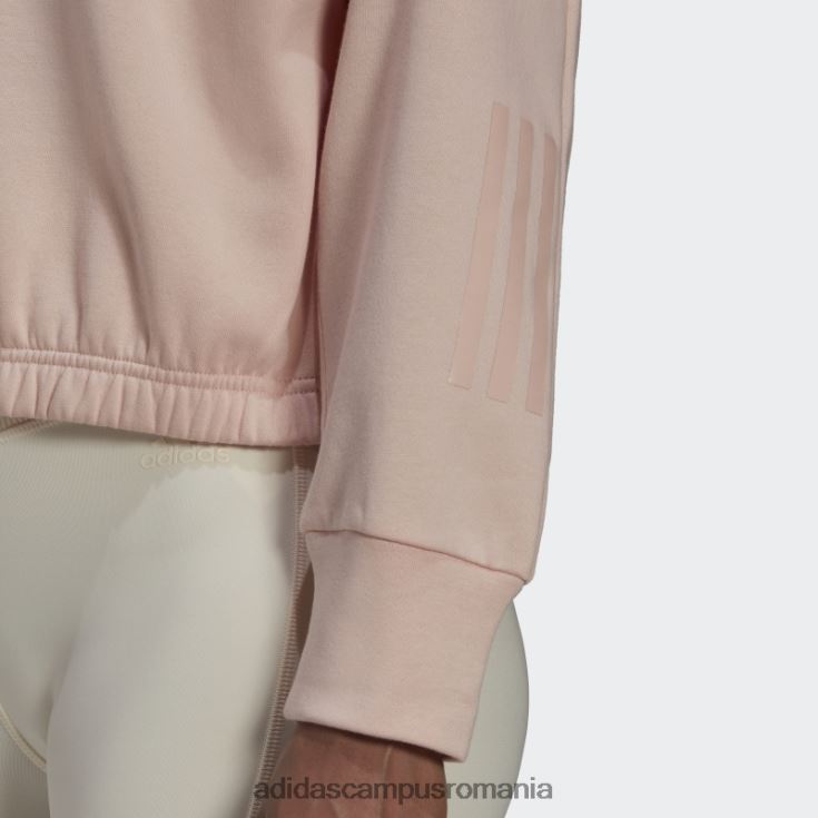 adidas campus romania hanorac hyperglam fleece roz vapor femei vapor roz J266N217563
