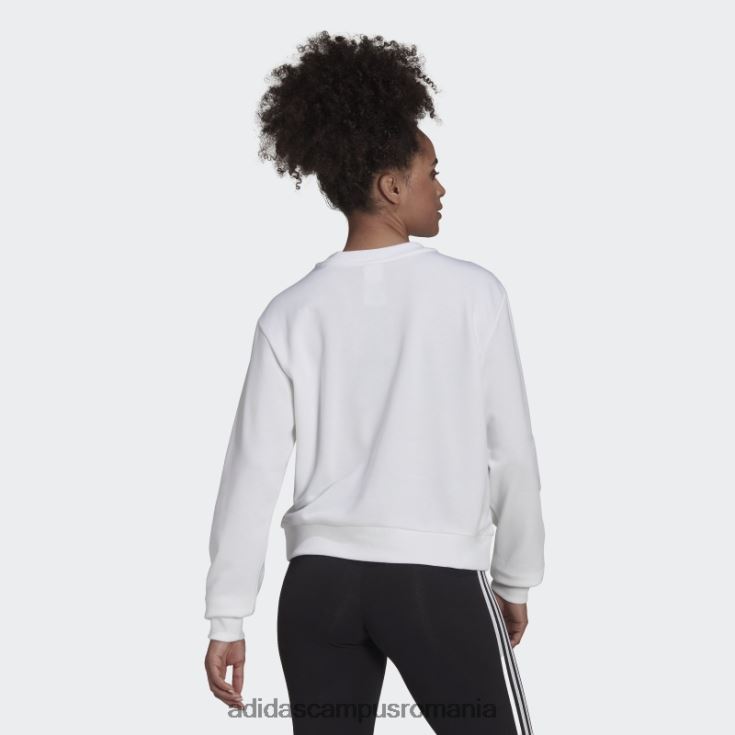 adidas campus romania hanorac largi cu logo essentials alb femei alb negru J266N28984