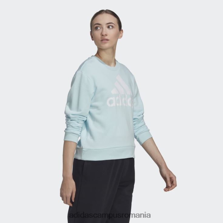 adidas campus romania hanorac largi cu logo essentials albastru femei albastru alb J266N210537