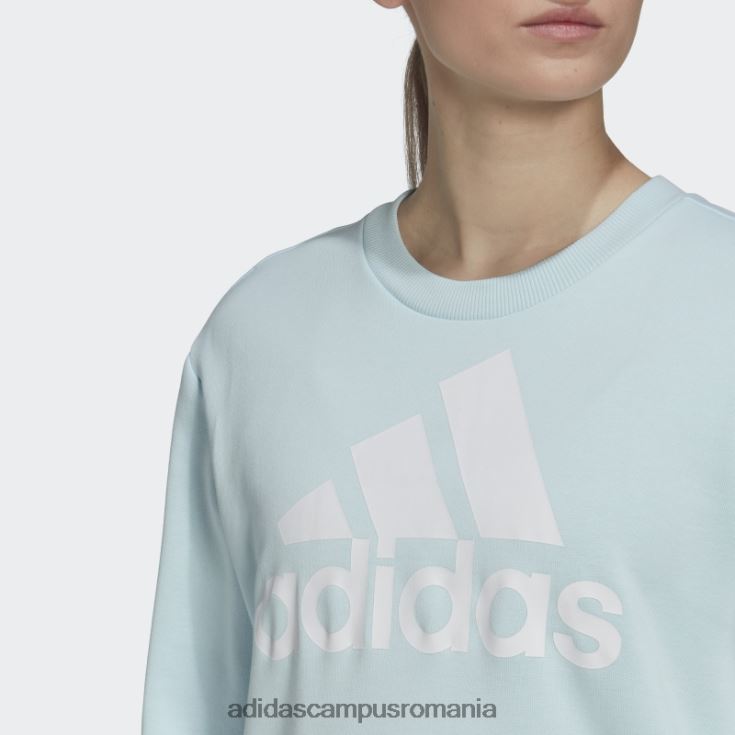 adidas campus romania hanorac largi cu logo essentials albastru femei albastru alb J266N210537