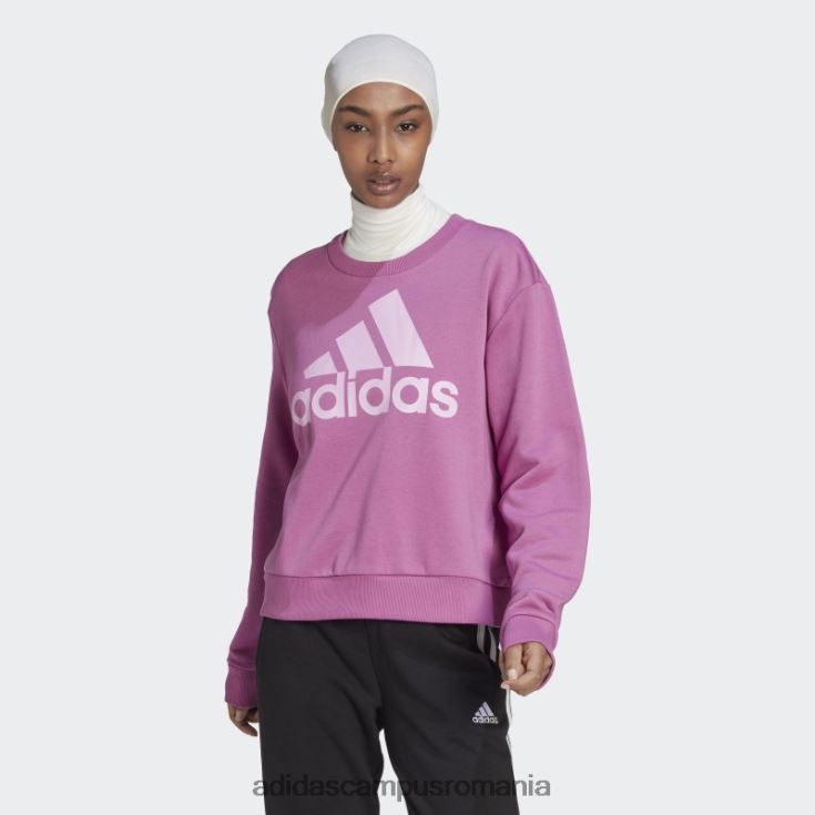 adidas campus romania hanorac largi cu logo lilac essentials femei liliac J266N210102