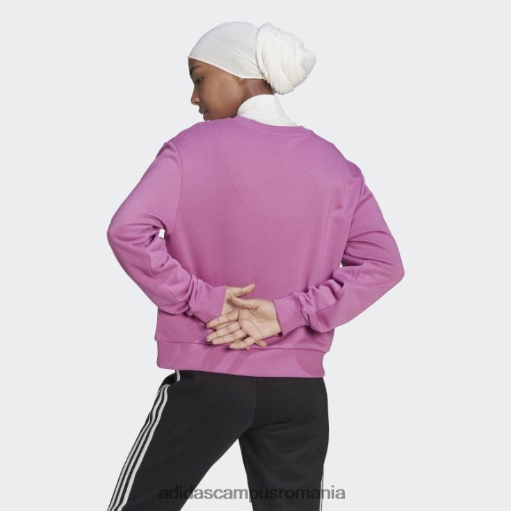 adidas campus romania hanorac largi cu logo lilac essentials femei liliac J266N210102
