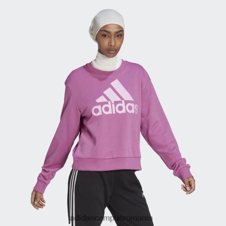 adidas campus romania hanorac largi cu logo lilac essentials femei liliac J266N210102