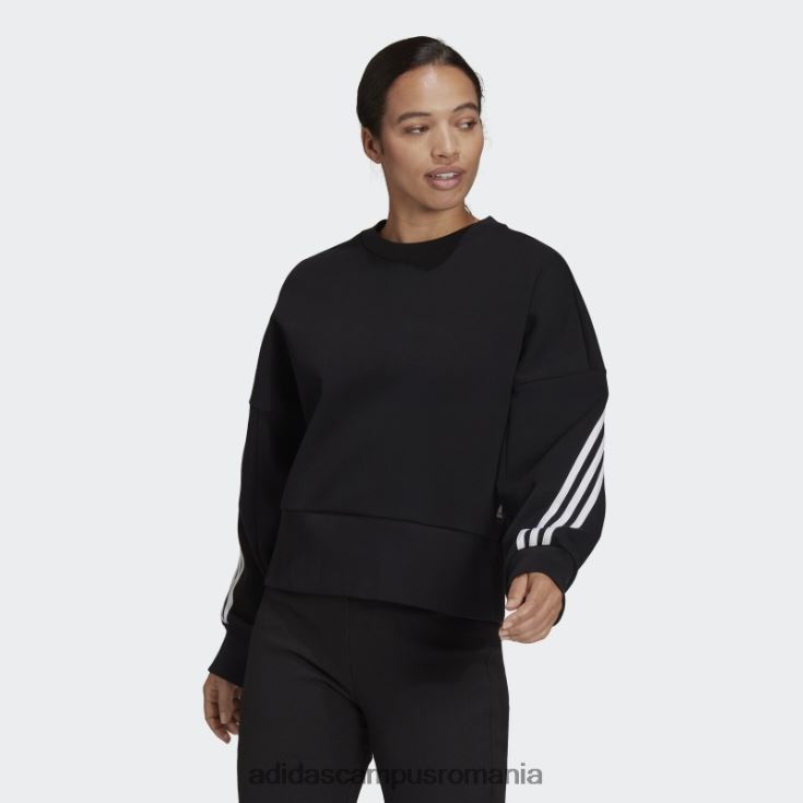 adidas campus romania hanorac negru cu 3 dungi icoane viitoare femei negru J266N210309