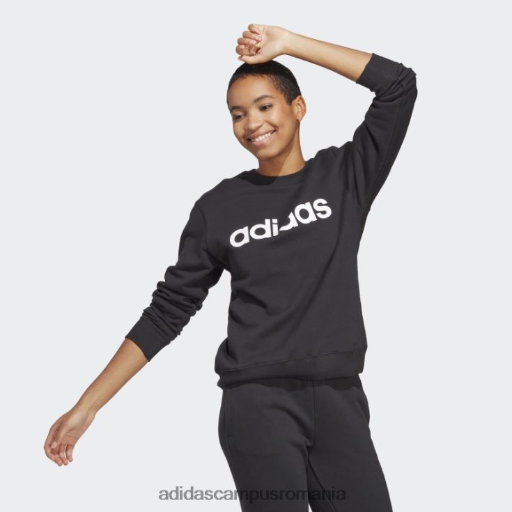 adidas campus romania hanorac negru essentials linear french terry adidas femei alb negru J266N216635