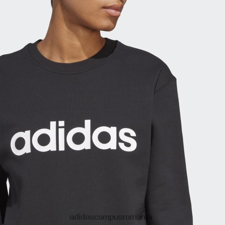 adidas campus romania hanorac negru essentials linear french terry adidas femei alb negru J266N216635