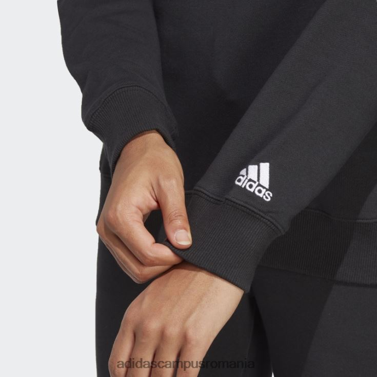 adidas campus romania hanorac negru essentials linear french terry adidas femei alb negru J266N216635