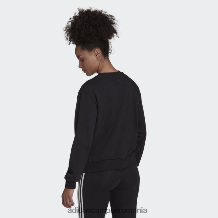 adidas campus romania hanorac negru largi cu logo essentials femei alb negru J266N28878