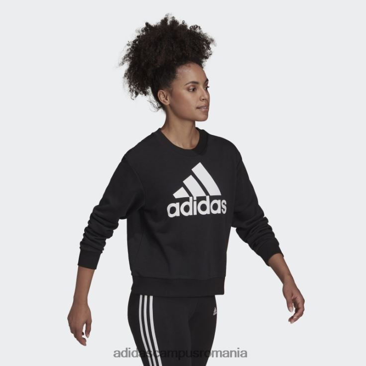 adidas campus romania hanorac negru largi cu logo essentials femei alb negru J266N28878