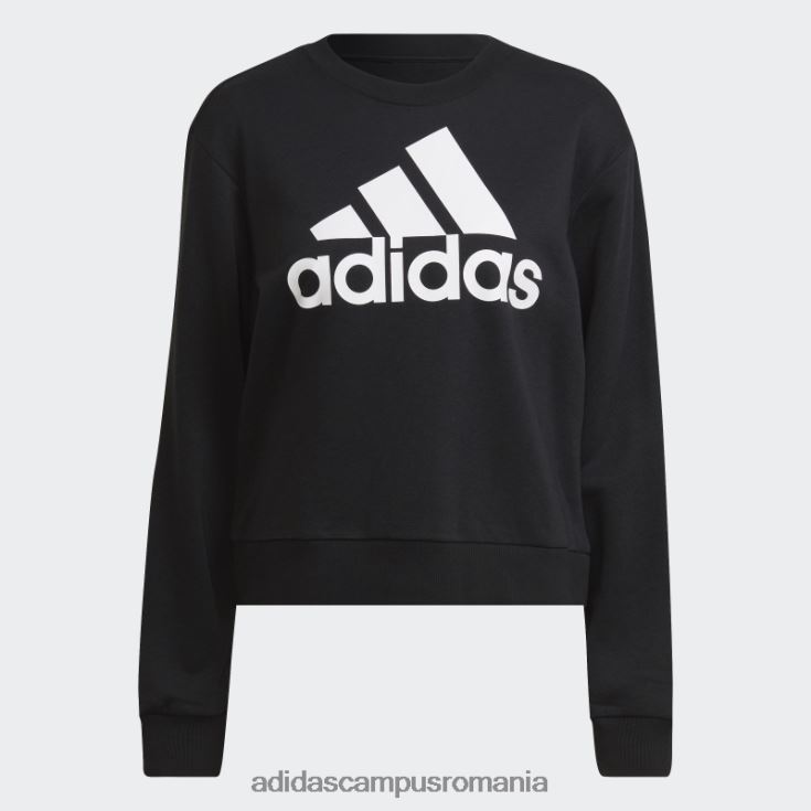 adidas campus romania hanorac negru largi cu logo essentials femei alb negru J266N28878