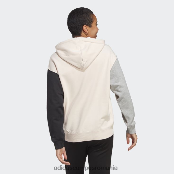 adidas campus romania hanorac oversized french terry cu logo mare cuarț adidas femei cuarț/alb/negru/gri J266N216404