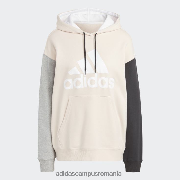 adidas campus romania hanorac oversized french terry cu logo mare cuarț adidas femei cuarț/alb/negru/gri J266N216404