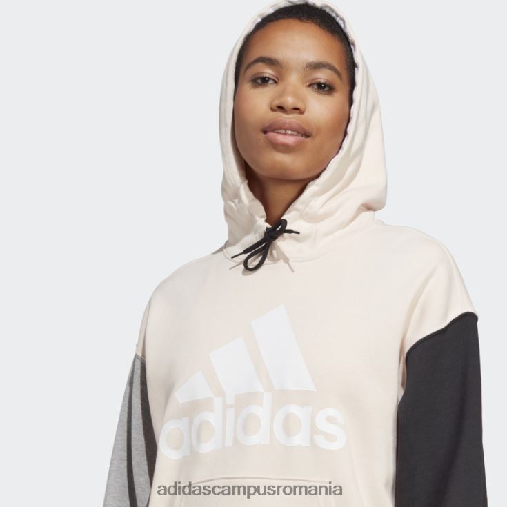 adidas campus romania hanorac oversized french terry cu logo mare cuarț adidas femei cuarț/alb/negru/gri J266N216404