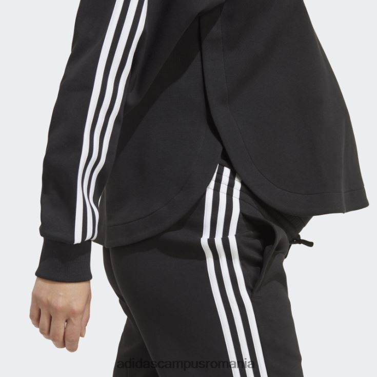 adidas campus romania hanorac peste cap de maternitate, negru femei alb negru J266N216885