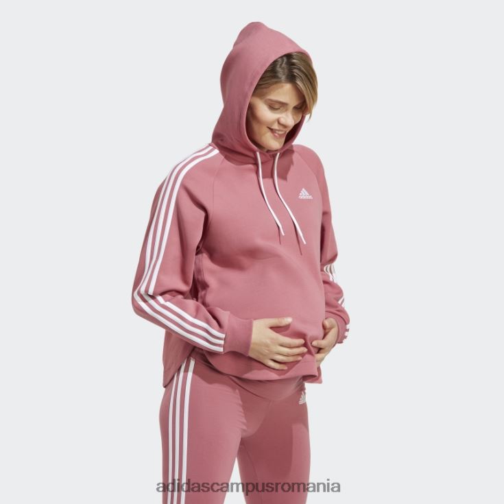 adidas campus romania hanorac roz de maternitate peste cap femei roz/alb J266N29364