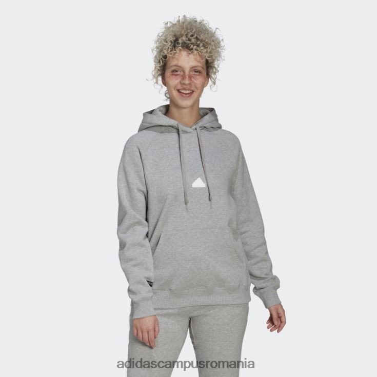 adidas campus romania hanorac supradimensionat cu glugă gri mediu adidas femei gri mediu J266N22634