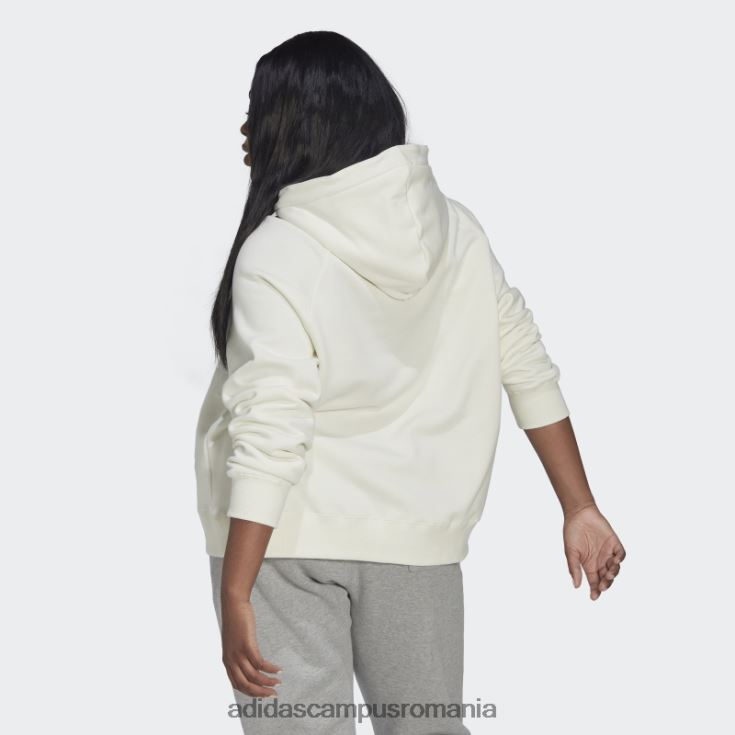 adidas campus romania hanorac supradimensionat cu glugă (plus mărime) alb adidas femei alb J266N22592
