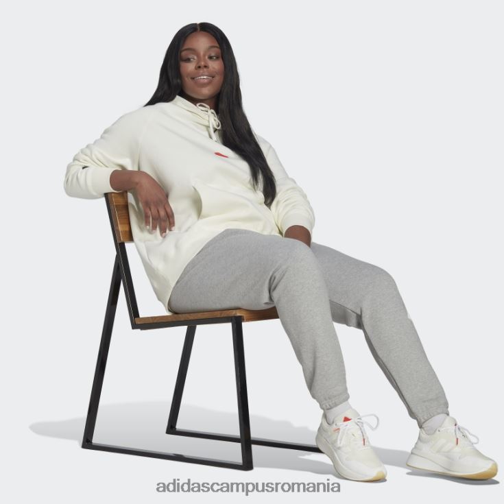 adidas campus romania hanorac supradimensionat cu glugă (plus mărime) alb adidas femei alb J266N22592