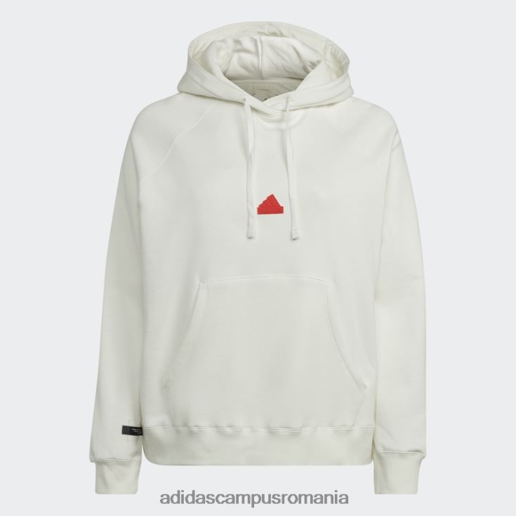 adidas campus romania hanorac supradimensionat cu glugă (plus mărime) alb adidas femei alb J266N22592