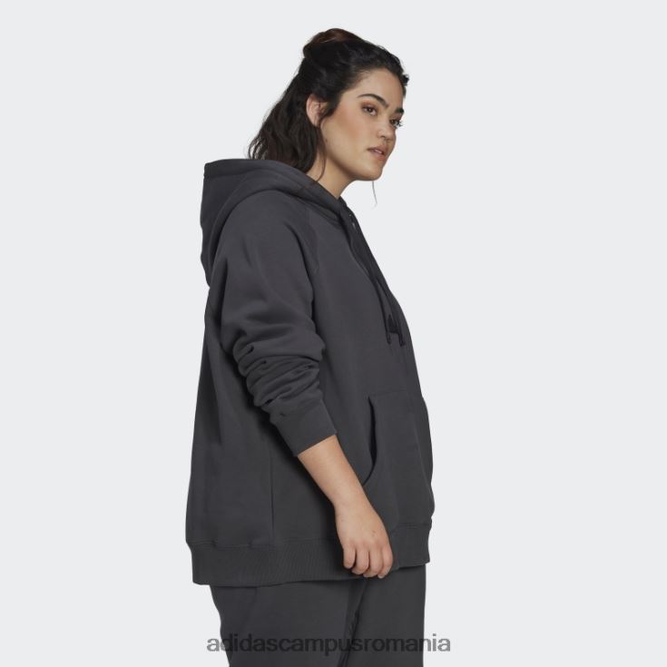 adidas campus romania hanorac supradimensionat cu gluga (plus size) carbon adidas femei carbon J266N22586