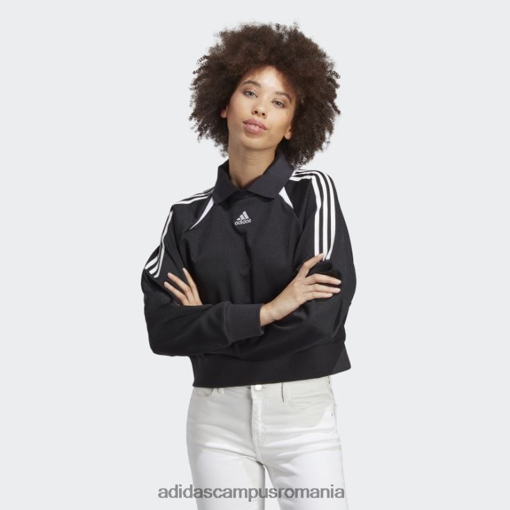 adidas campus romania hanorac track alb femei alb negru J266N216488