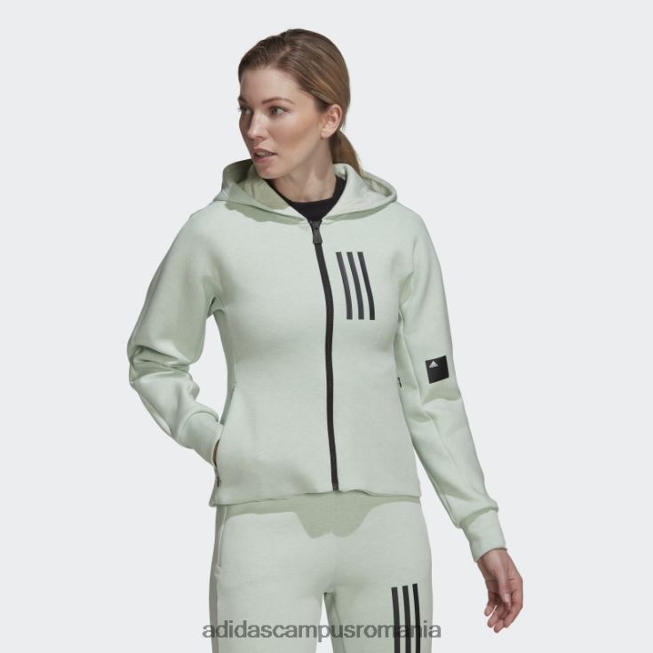 adidas campus romania hanorac verde mel mission victory slim fit cu fermoar adidas femei verde mel J266N29309