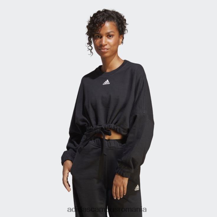 adidas campus romania hanorac versatil crop de dans negru femei negru J266N28825