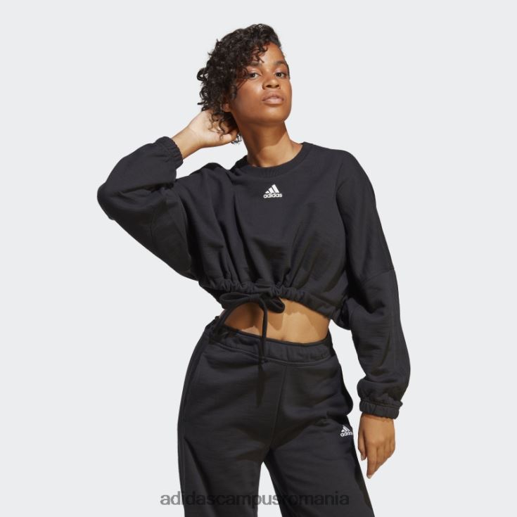 adidas campus romania hanorac versatil crop de dans negru femei negru J266N28825