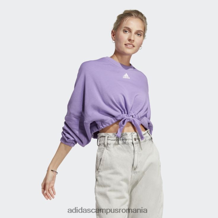 adidas campus romania hanorac versatil violet dance crop femei violet J266N28831