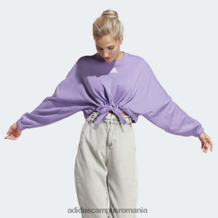 adidas campus romania hanorac versatil violet dance crop femei violet J266N28831