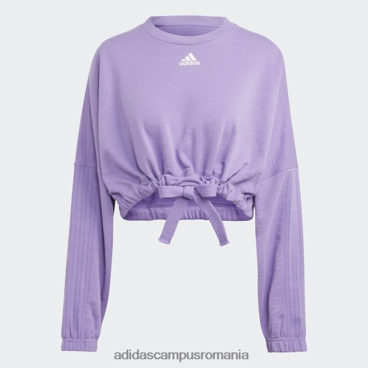 adidas campus romania hanorac versatil violet dance crop femei violet J266N28831