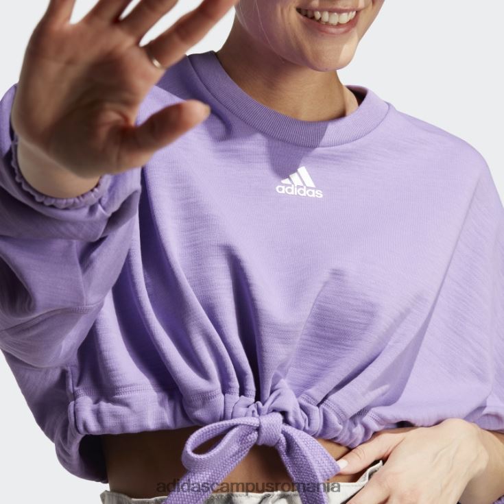 adidas campus romania hanorac versatil violet dance crop femei violet J266N28831